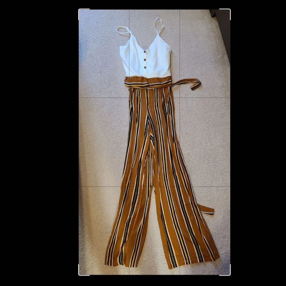 Striped jumpsuit